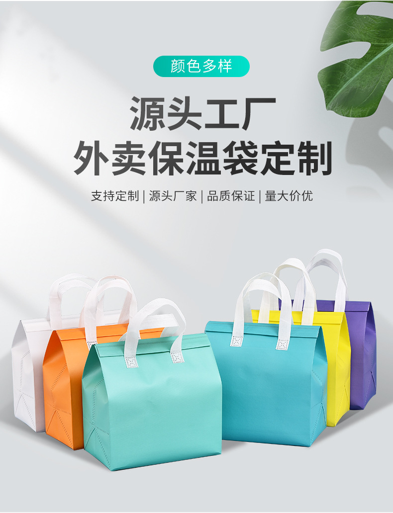 萍乡市无纺布保温袋外卖袋